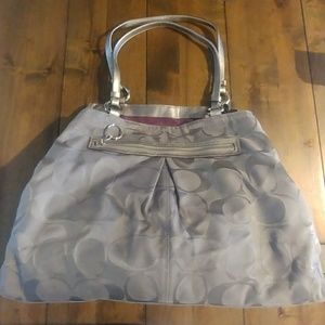 COACH Authentic Tote Bag K1176F14863 Silver & Gray